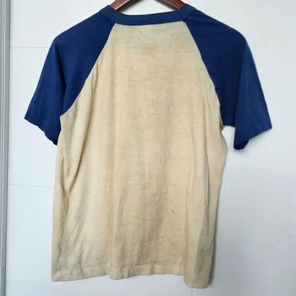 Yes Tourmato 1978 Tour Band Single Stitch Vintage Shirt‎ Blue Sleeves Large L - Picture 8 of 9